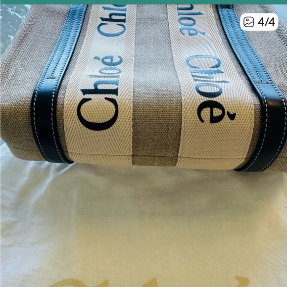 Tan  CHLOE Canvas Tote Bag - Picture 3 of 4